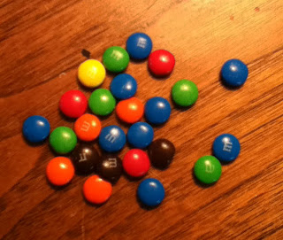 m&ms  table